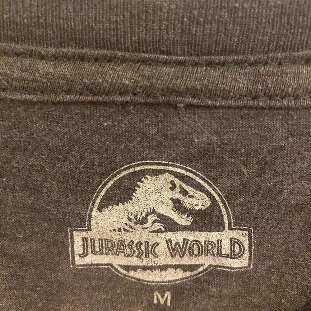 Jurassic Park grey shirt size medium - Picture 2 of 4